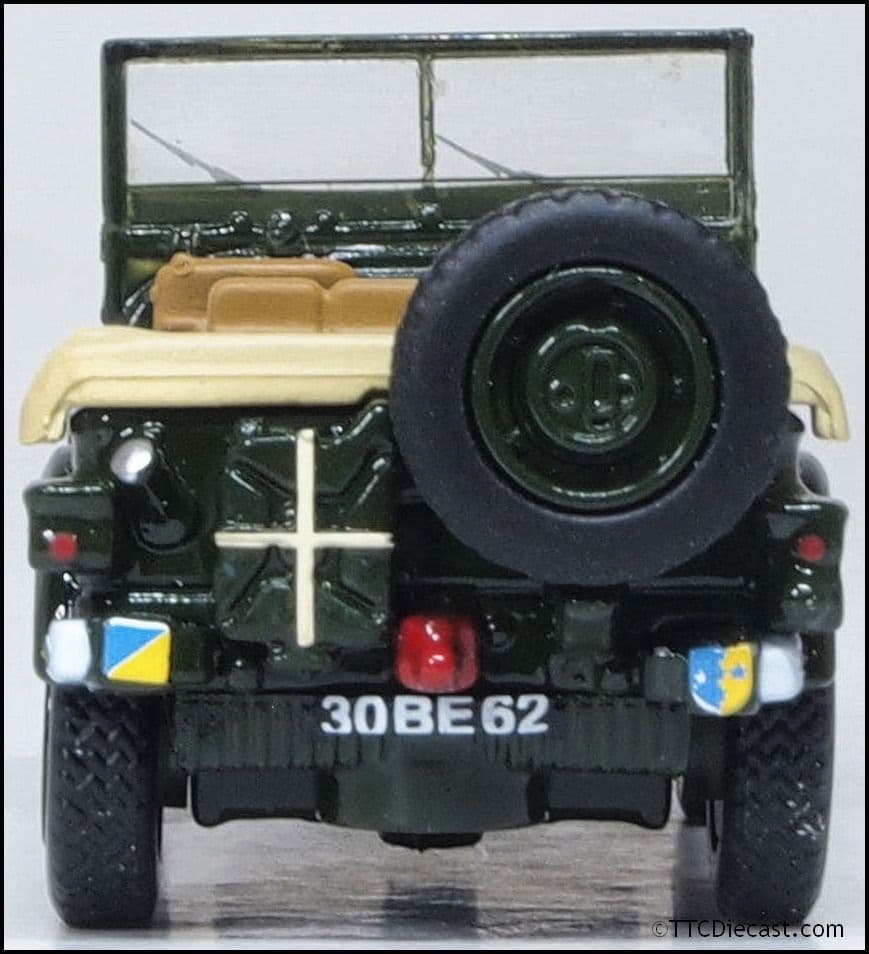 Oxford 76AC004 Austin Champ RASC Fire Service 1/76 Scale