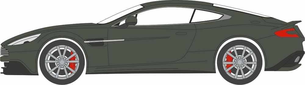 Oxford 76AMV003 Aston Martin Vanquish Coupe Quantum Silver