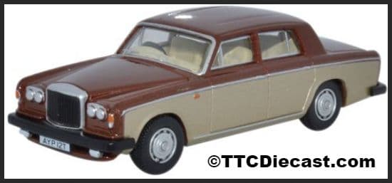 Oxford 76BT2002 Bentley T2 Saloon - Nutmeg/Silver Sand