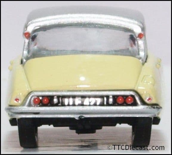 Oxford 76CDS006 Citroen DS19 Jonquil Yellow/Silver
