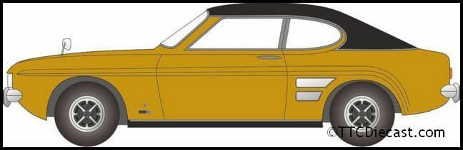 Oxford 76CP001 Ford Capri Mk1 Maize Yellow