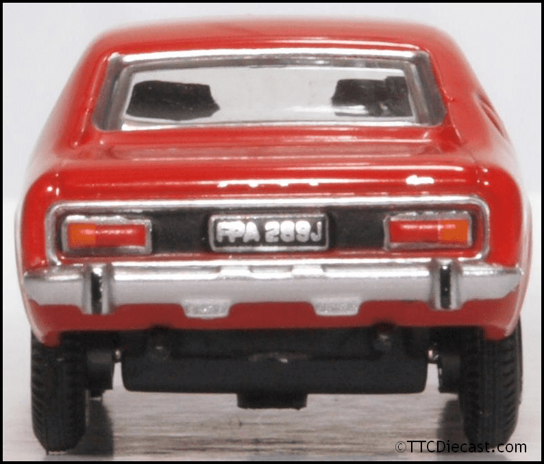 Oxford 76CP002 Ford Capri Mk1 Sunset Red - OO Gauge
