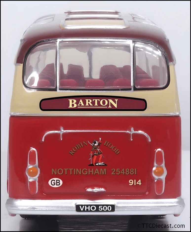 Oxford 76DB002 Duple Britannia Barton 1/76 Scale