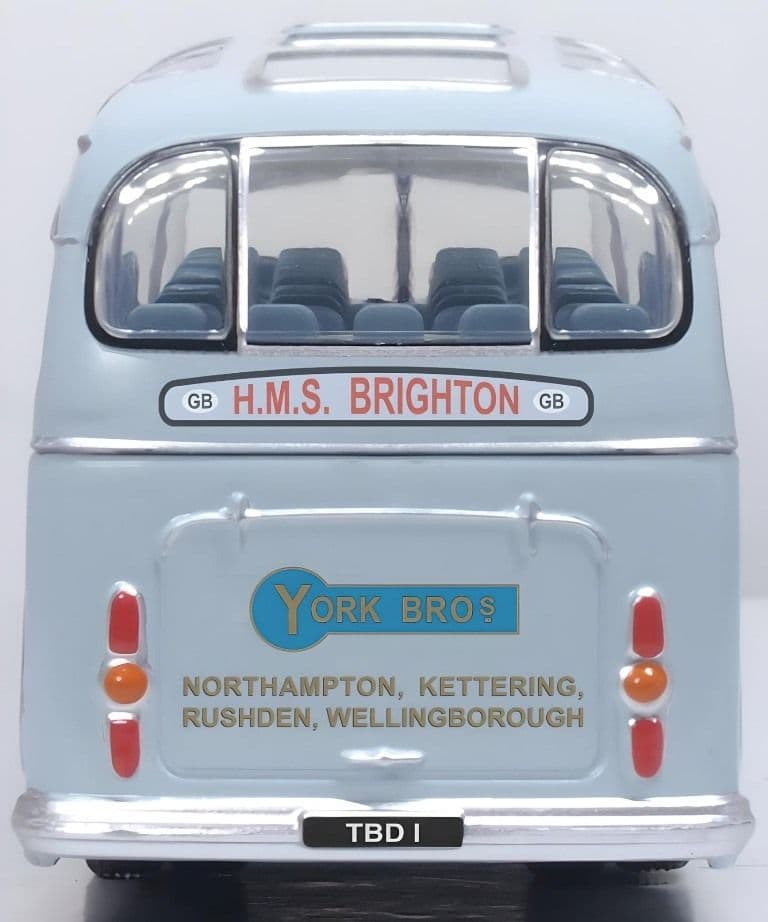 Oxford 76DB003 Duple Britania York Bros. 1/76 Scale