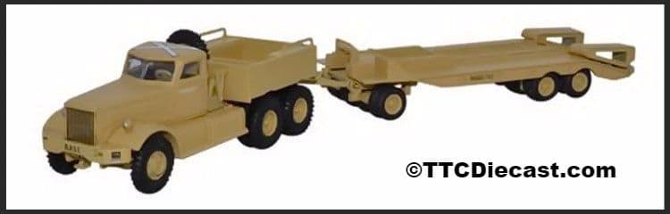 Oxford 76DT001 Diamond T980 Tank Transporter TRC Western