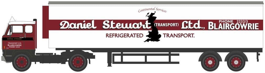 Oxford 76F88002 Volvo F88 Short Fridge Trailer Daniel Stewart OO Gauge - PRE ORDER £27.86