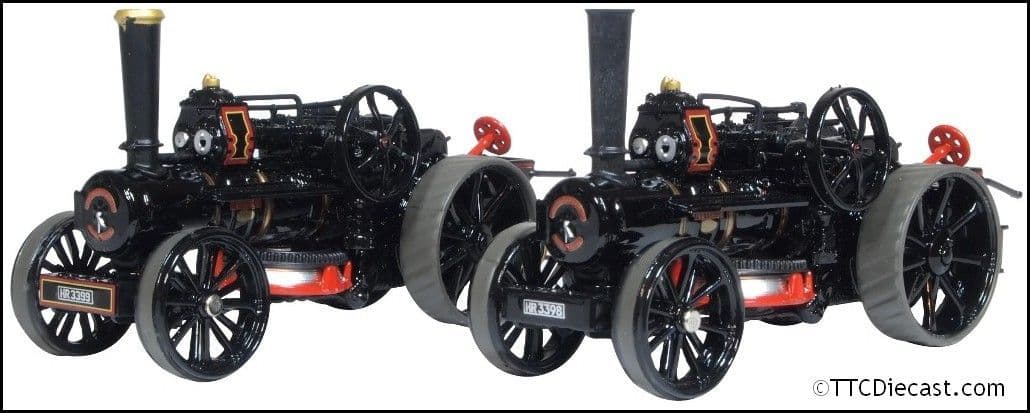 Oxford 76FBB006 Fowler BB1 Ploughing Engine x 2 Master & Mistress 1/76 Scale