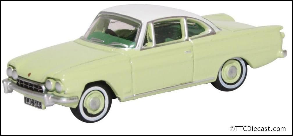 Oxford 76FCC001 Ford Consul Capri Lime Green/Ermine White