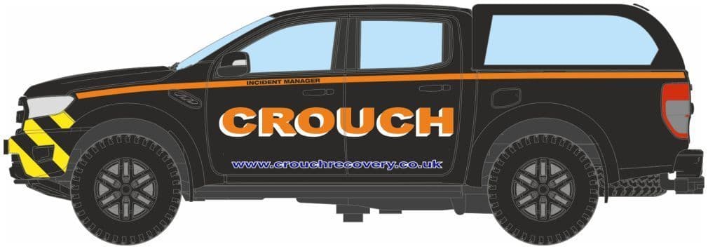 Oxford 76FR004 Ford Ranger Hard Back Crouch Recovery OO Gauge