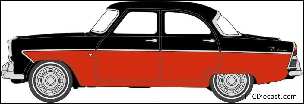 Oxford 76FZ004 Ford Zodiac MkII Black *LAST FEW*