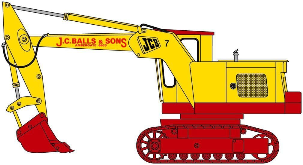 Oxford 76JCB7002 JCB 7 J C Balls & Sons OO Gauge - PRE ORDER £25.16