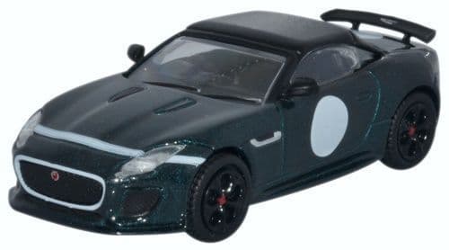 Oxford 76JFT001 Jaguar F-Type Project 7 British Racing Gre