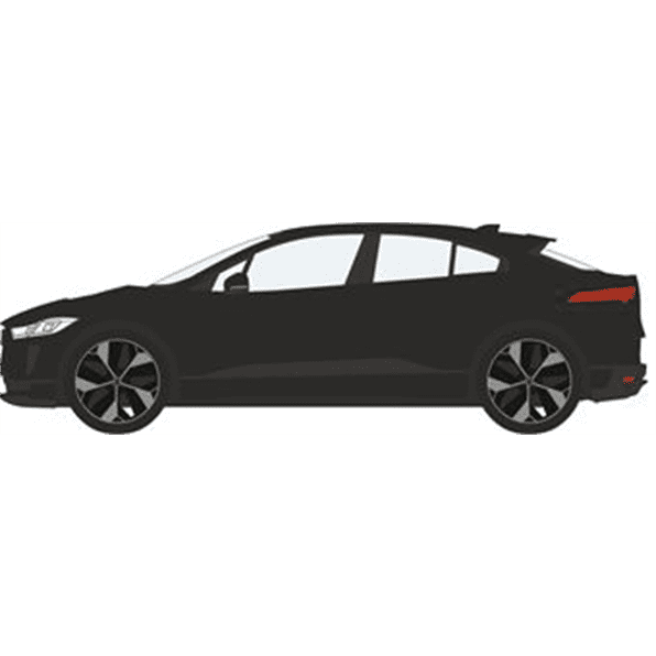 Oxford 76JIP002 Jaguar I Pace Narvik Black, OO Gauge