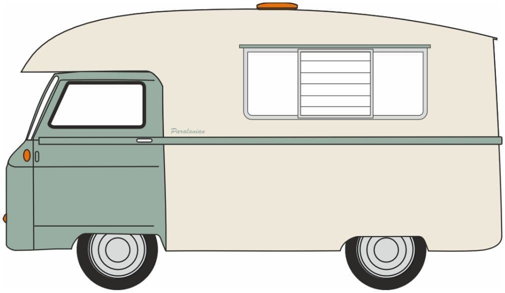 Oxford 76JM025 Morris J2 Paralanian1963 Sage Green/Pale Ivory OO Gauge - PRE ORDER £9.95