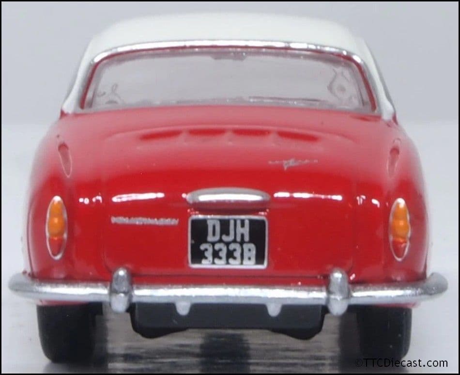 Oxford 76KG001 VW Karmann Ghia Henna Red/Pearl White 1/76 Scale