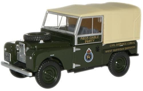 Oxford 76LAN188008 Land Rover Series I 80"" Civil Defence Corp