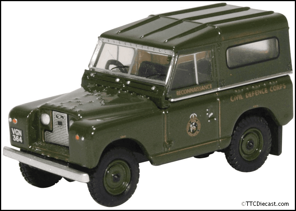 Oxford 76LR2S005 Land Rover Series II SWB Hard Back Civil D*LAST FEW*
