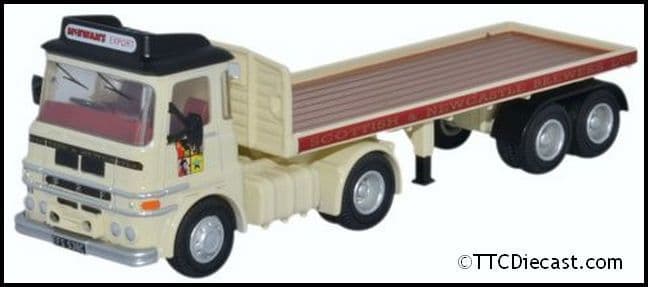 Oxford 76LV005 ERF LV Flatbed Trailer Scottish & Newcastle