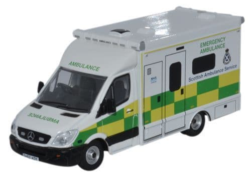 Oxford 76MA004 Mercedes Ambulance - Scottish Ambulance Se