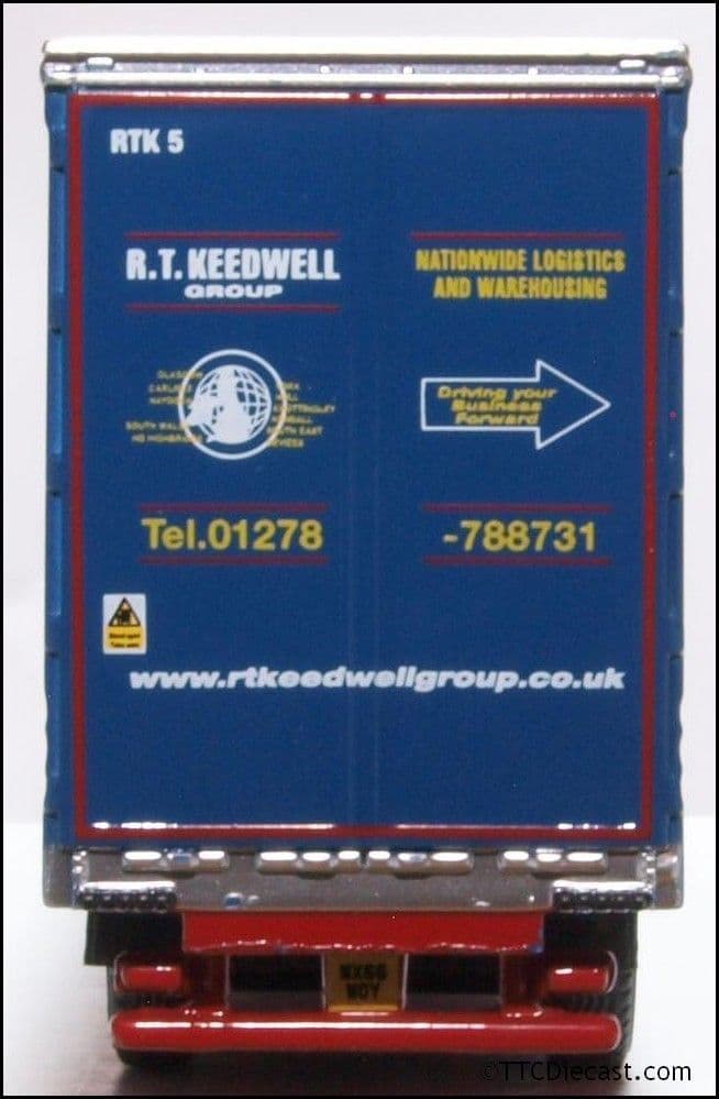 Oxford 76MB011 Mercedes Actros GSC Curtainside R T Keedwell - OO Gauge