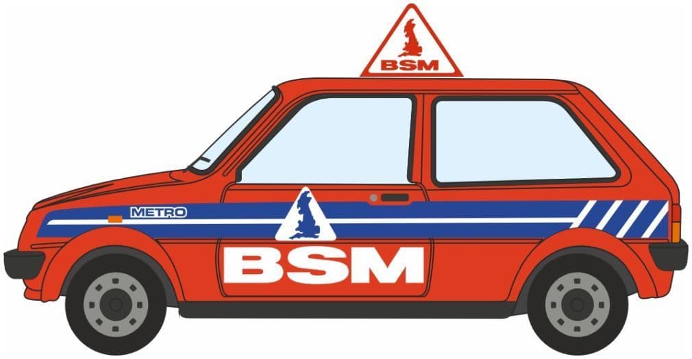 Oxford 76MET003 Austin Mini Metro British School of Motoring BSM OO Gauge - PRE ORDER £10.95