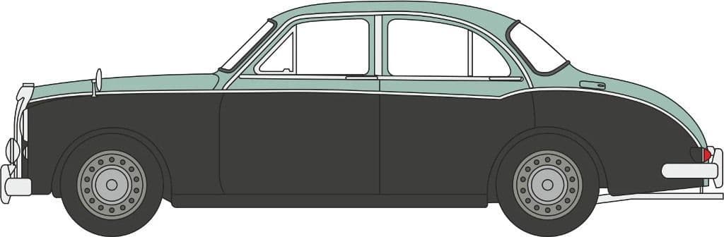 Oxford 76MGZ009 MGZB Island Green/Black 1/76 Scale