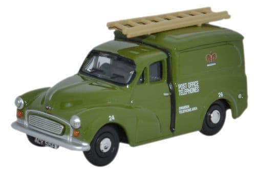 Oxford 76MM007 Morris Minor Van - PO Telephones (Green)