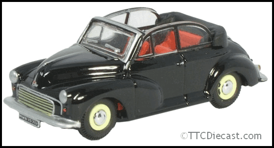 Oxford 76MMC002 Morris Minor Soft Top Open - Black *LAST FEW*