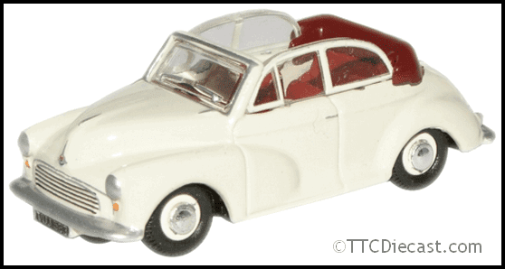 Oxford 76MMC005 Morris Minor Conv - O.E.White/Red