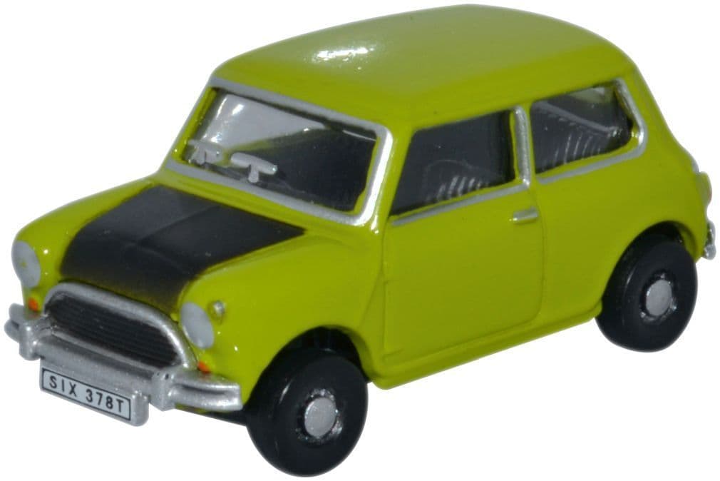 Oxford 76MN005S Classic Mini Lime Green Mini Car