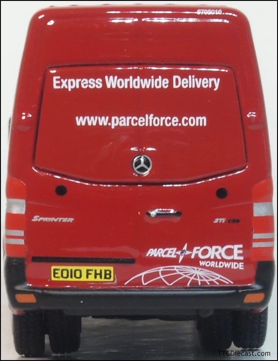 Oxford 76MSV005 Mercedes Sprinter Parcelforce 1/76 Scale