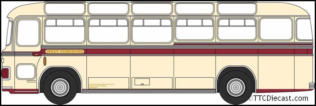Oxford 76MW6006 Bristol MW6G West Yorkshire, OO Gauge