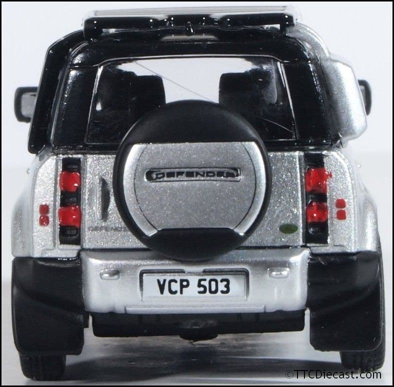 Oxford 76ND110001 New Defender 110 Silver/Grey, OO Gauge