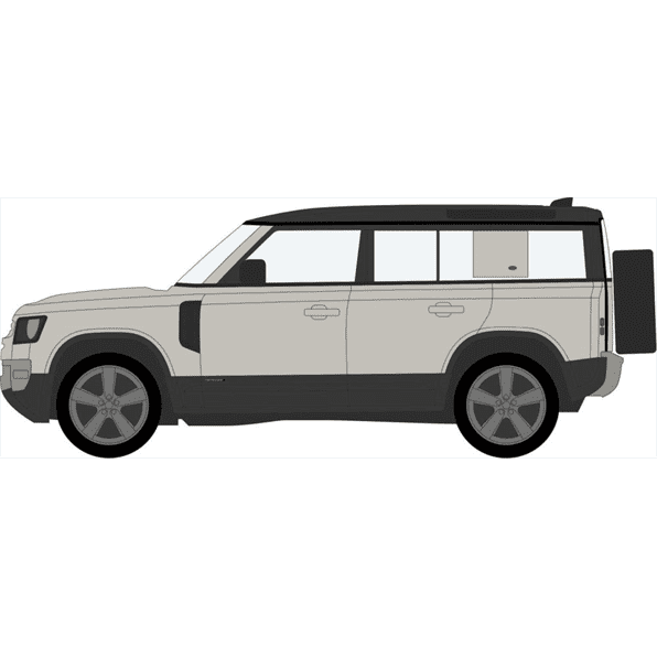 Oxford 76ND110X002 New Defender 110X Eiger Grey 1:76 Scale