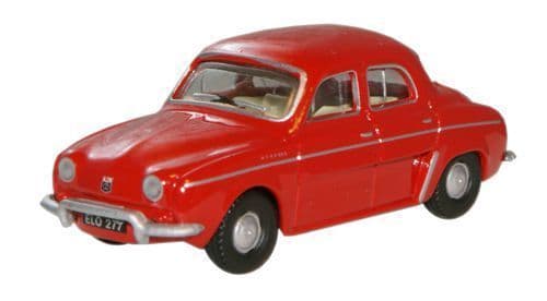 Oxford 76RD004 Renault Dauphine - Red