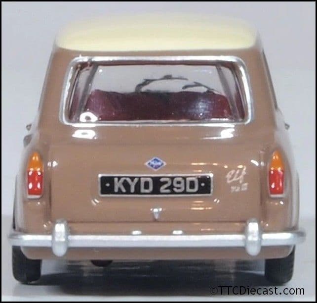 Oxford 76RE001 Riley Elf MkIII Arianca Beige/Pale Ivory 1/76 Scale