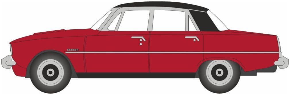 Oxford 76RP007 Rover P6 Brigade Red OO Gauge - PRE ORDER £9.95