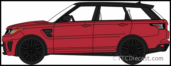 Oxford 76RRS003 Range Rover Sport SVR Firenze Red