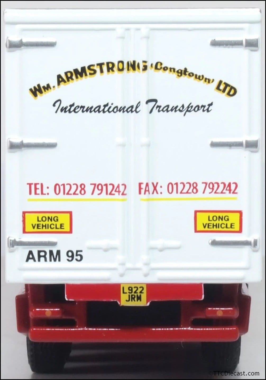 Oxford 76S143005 Scania 143 40ft Fridge Trailer William Armstrong 1:76 Scale