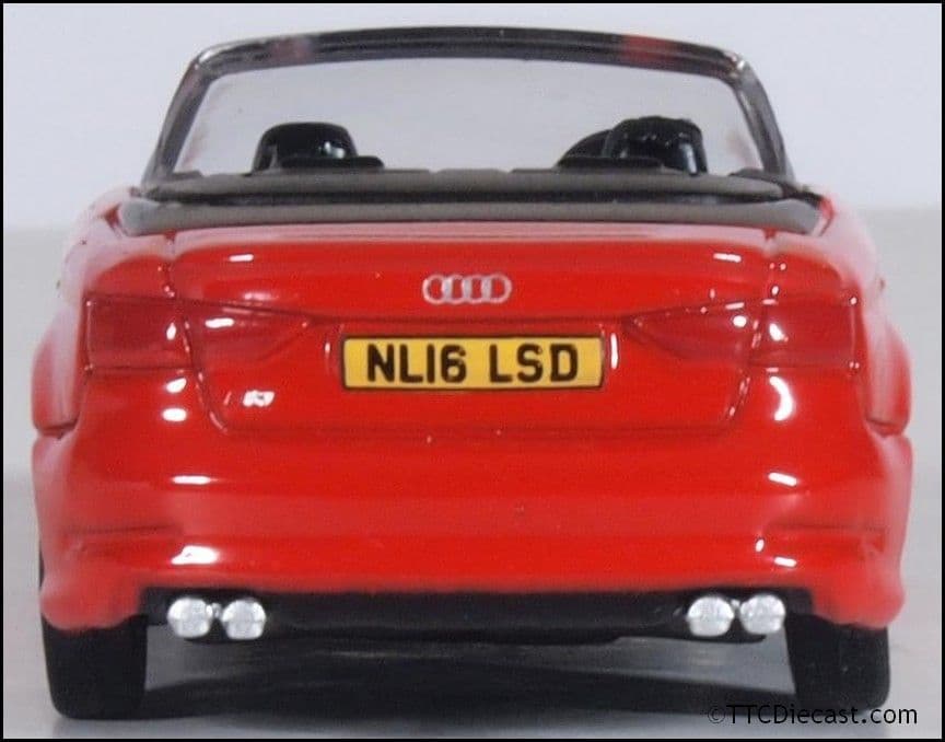 Oxford 76S3003 Audi S3 Cabriolet Misano Red, OO Gauge