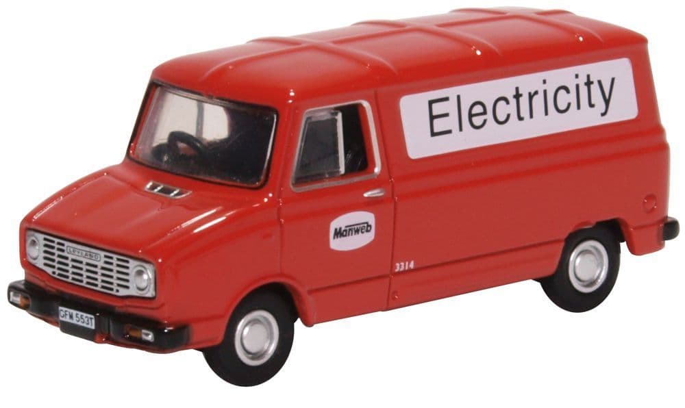 Oxford 76SHP008 Leyland Sherpa Van Manweb Electricity - 1/76 Scale