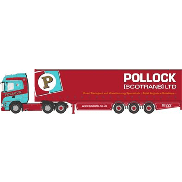 Oxford 76SNG002 Scania S Series Curtainside Pollock 1:76 Scale