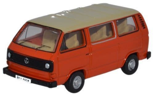 Oxford 76T25008 VW T25 Bus - Ivory/Brilliant Orange