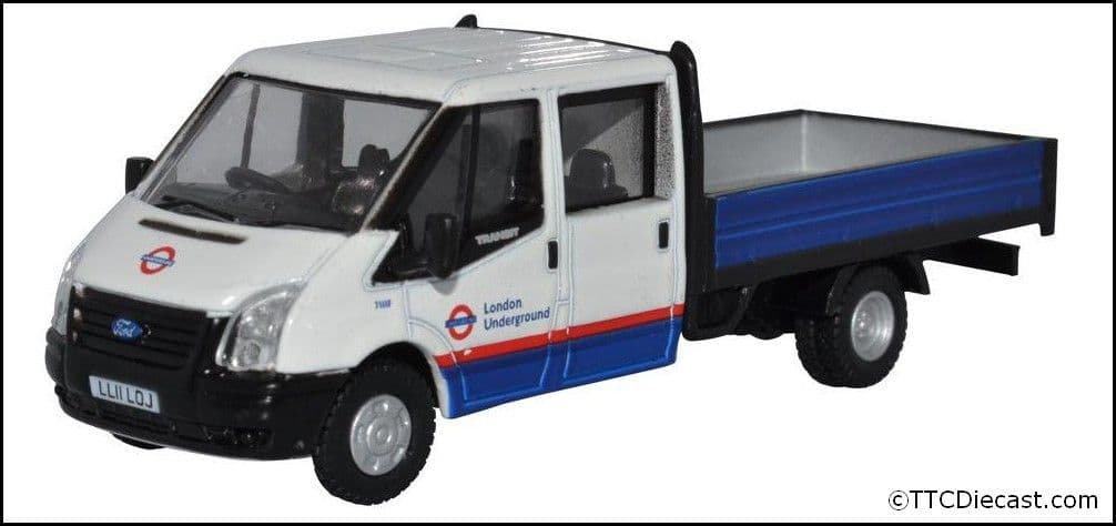 Oxford 76TPU003 Ford Transit Dropside London Underground
