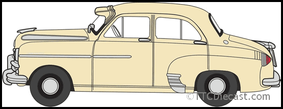 Oxford 76VWY007 Vauxhall Wyvern Metallichrome Blue