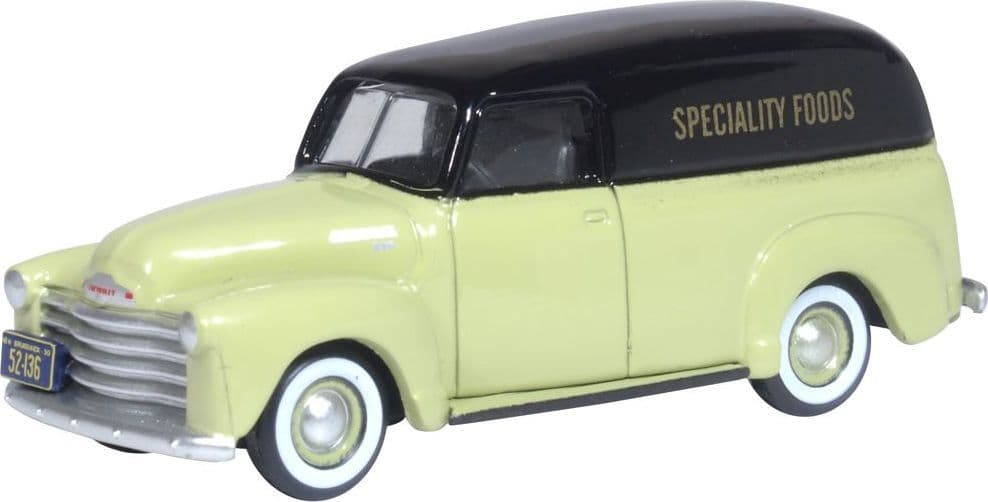 Oxford 87CV50004 Chevrolet Panel Van 1950 Speciality Foods 1/87 Scale