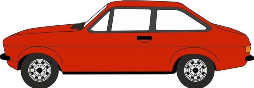 Oxford NESC001 Ford Escort Mk2 Canival Red 1/148 Scale