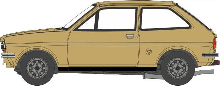 Oxford NFF002 Ford Fiesta Mk1 Nevada Beige 1/148 Scale