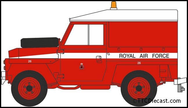Oxford NLRL003 Land Rover Lightweight RAF (Red Arrows