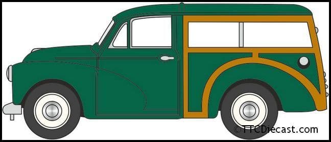 Oxford NMMT008 Morris Traveller Almond Green (Dot Cotton)